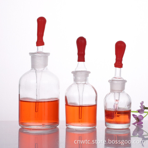 30ml, 60ml, and 125ml Laboratory Glassware: Clear and Amber Glass Dropper Bottles and Reagent Containers